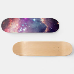 Galaxy Stars Outer Space Astronomy Cool Girls Skateboard | Zazzle