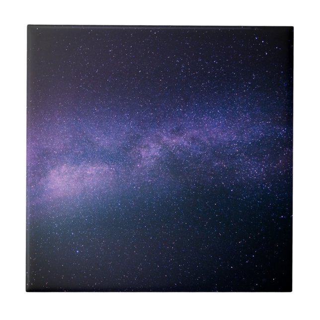 Galaxy Stars Space Universe Cool Pattern Modern Ceramic Tile (Front)