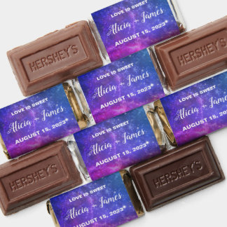 Galaxy Stars Wedding Favors Hershey Miniatures