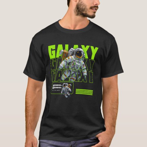 Galaxy Streetwear retro design  T_Shirt