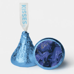 Galaxy Swirl Blue Glitter Abstract Cosmic Pattern Hershey®'s Kisses®