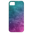 Galaxy Teal Pink Blue Nebula Stars