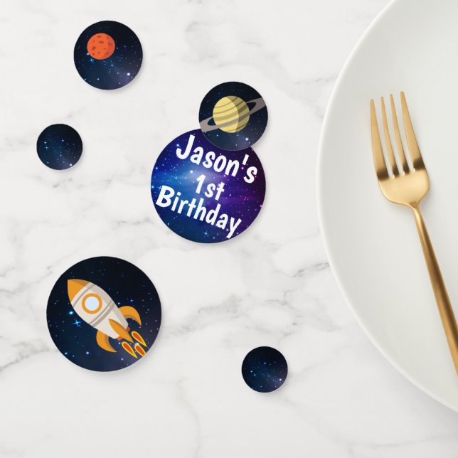 Galaxy Themed |  Birthday Party | Table Confetti (Group)