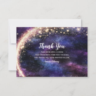 Galaxy Themed Thank You Cards