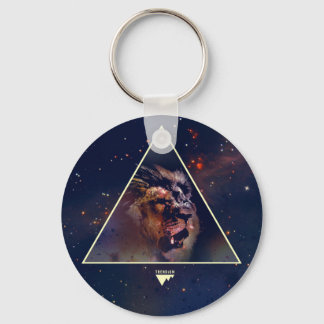 Galaxy Triangle Lion Head - Trendium Authentic Keychain