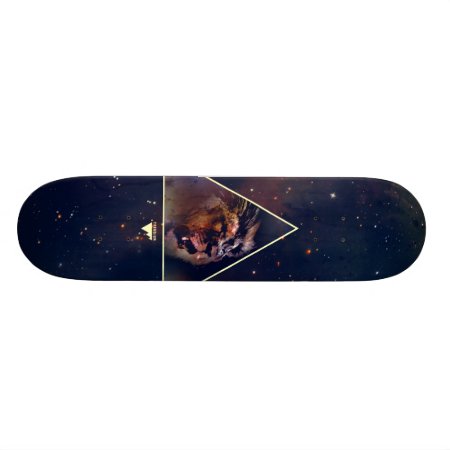 Galaxy Triangle Lion Head - Trendium Authentic Skateboard