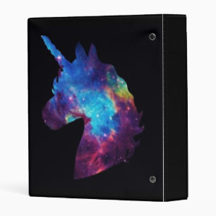 Galaxy Unicorn binder
