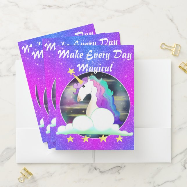 Galaxy Unicorn Pocket folder (In Situ)