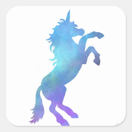 Galaxy unicorn stickers