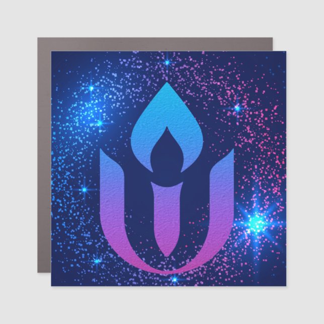 Galaxy Unitarian Universalism chalice  Car Magnet (Front)