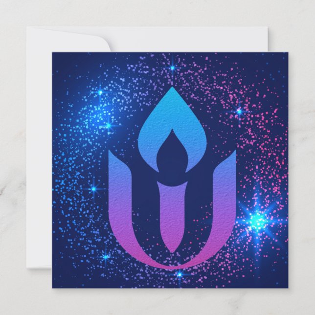Galaxy Unitarian Universalism chalice  Invitation (Front)