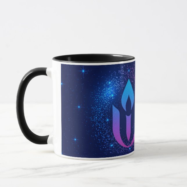 Galaxy Unitarian Universalism chalice  Mug (Left)