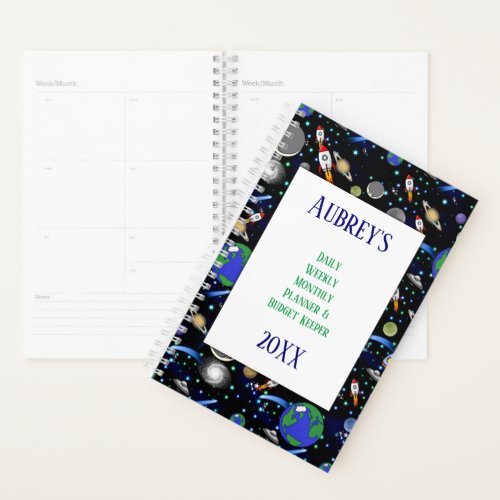 Galaxy Universe Daily Budget Planner