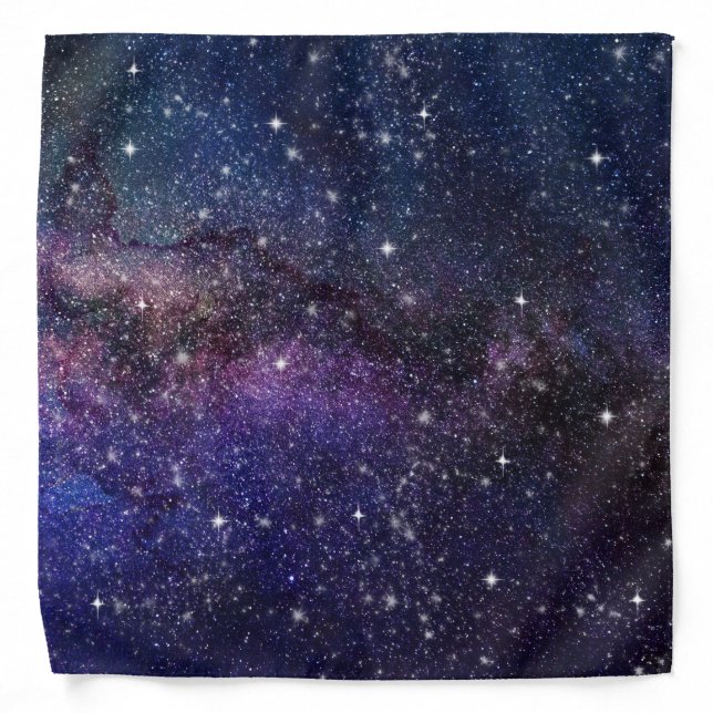 Galaxy, Universe, Men & Women, Space Pattern Bandana (Front)
