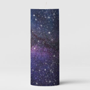 Galaxy, Universe, Men & Women, Space Pattern Pillar Candle