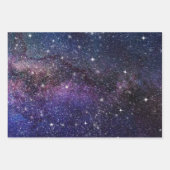 Galaxy, Universe, Men & Women, Space Pattern Wrapping Paper Sheets (Front 3)