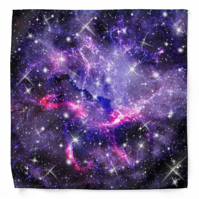 Galaxy, Universe, Stars, Outer Space Gift Pattern Bandana (Front)