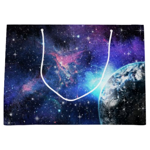 Galaxy Universe Stars Outer Space Gift Pattern Large Gift Bag