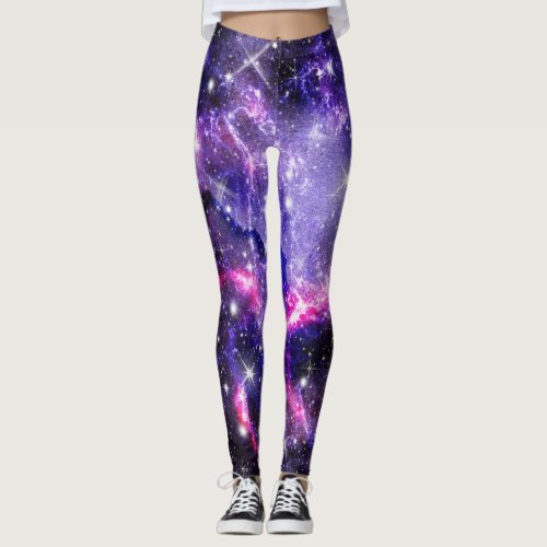 Galaxy Universe Stars Outer Space Gift Pattern Leggings