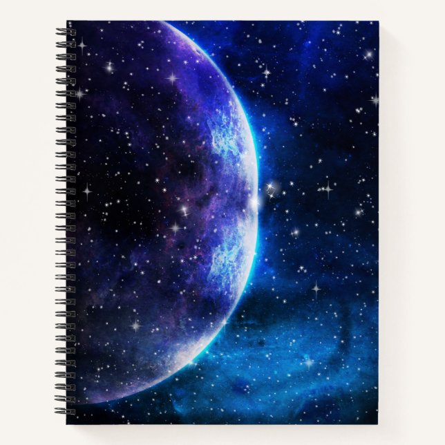 Galaxy, Universe, Stars, Outer Space Gift Pattern Notebook (Front)