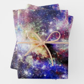 Galaxy, Universe, Stars, Outer Space Gift Pattern Wrapping Paper Sheets (In situ)