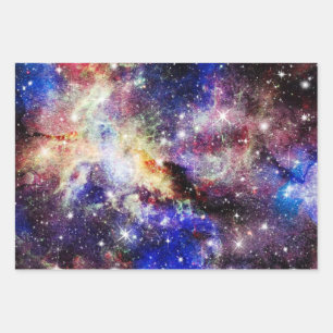 Galaxy, Universe, Stars, Outer Space Gift Pattern Wrapping Paper Sheets