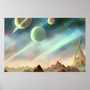Galaxy, Universe, Stars, Outer Space Poster