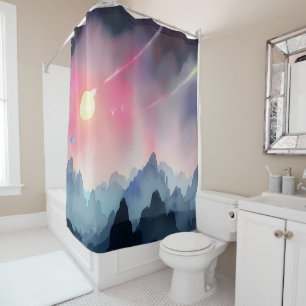Galaxy, Universe, Stars, Outer Space   Shower Curtain