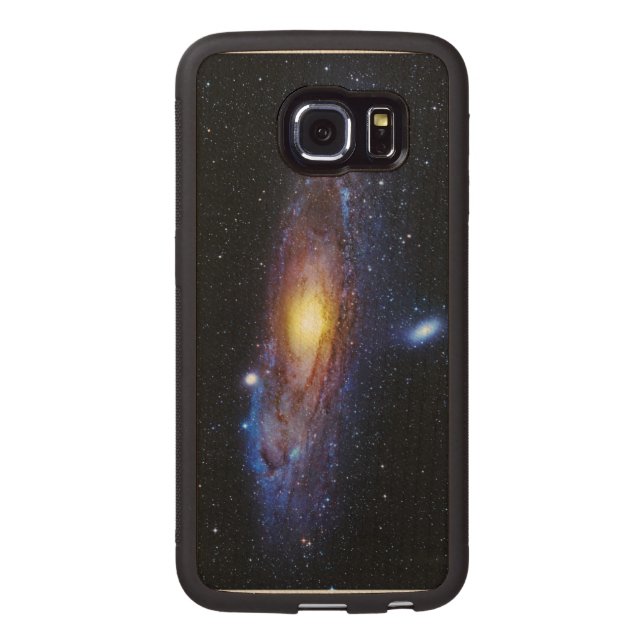Galaxy Unknown Carved Wood Samsung Galaxy S6 Edge Case (Back)