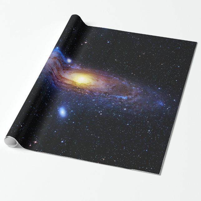 Galaxy Unknown Wrapping Paper (Unrolled)