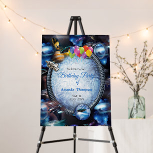 Galaxy visitors in space foam board