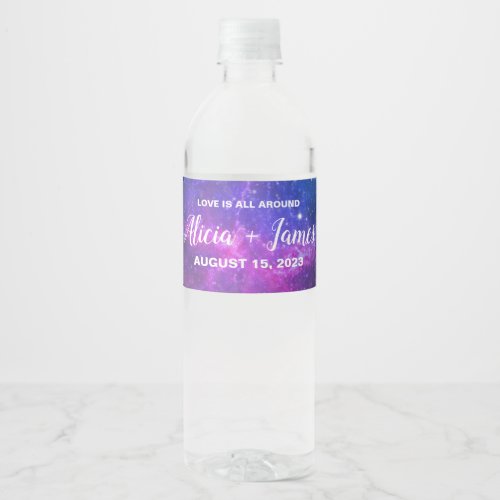 Galaxy Water Labels Personalized