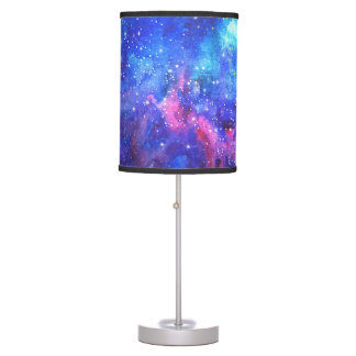 Galaxy Watercolor Night Sky. Table Lamp