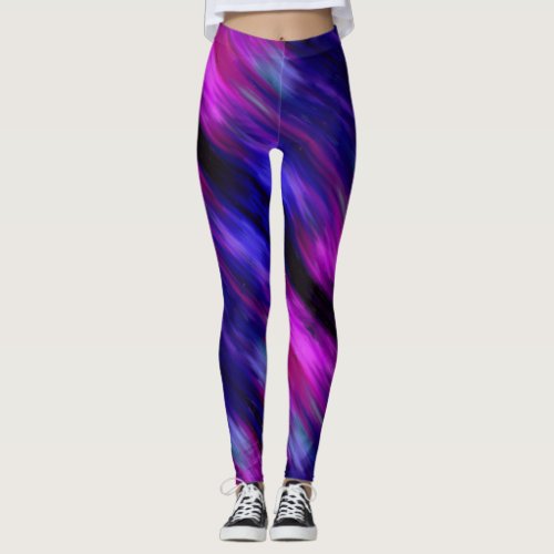 Galaxy Watercolor Swirl Leggings