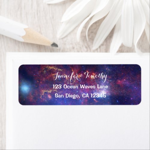 Galaxy Wedding Celestial Universe Stars Elegant La Label