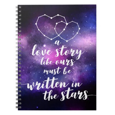 Galaxy Wedding Constellation Written In The Stars Notebook