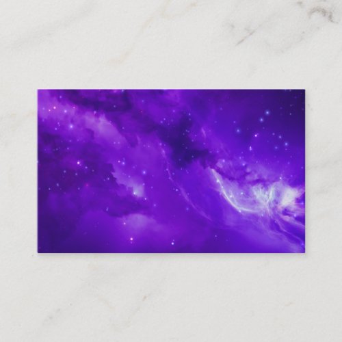 Galaxy with stars in space business card