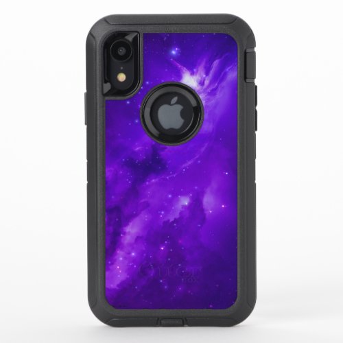 Galaxy with stars in space OtterBox defender iPhone XR case