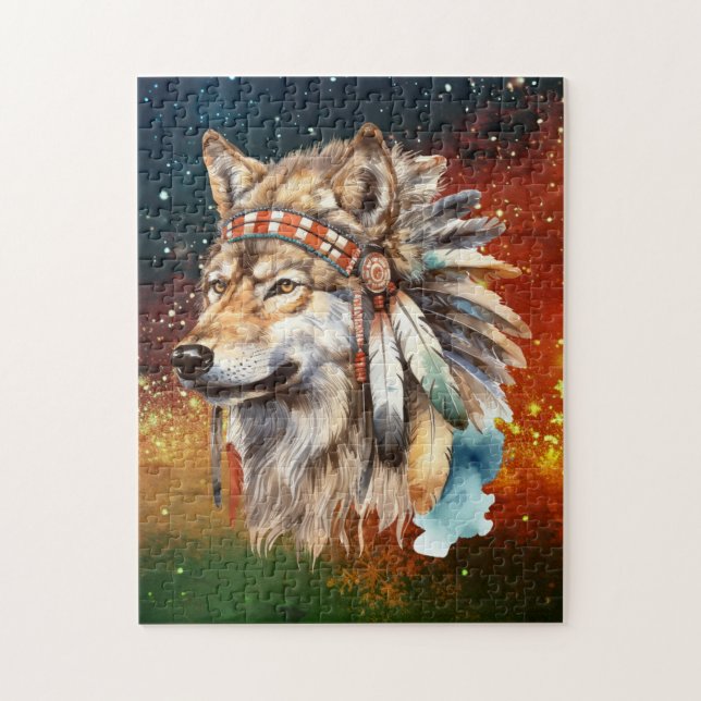 Galaxy Wolf  Jigsaw Puzzle (Vertical)