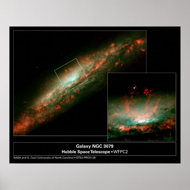 GalaxyNGC3079-2001-28a Poster (Front)