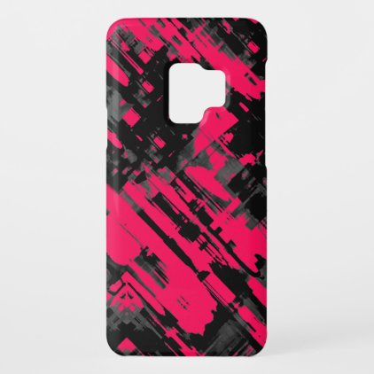 GalaxyS9 Case Pink Black abstract digitalart G253