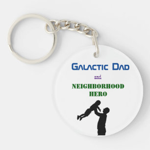 Galaxy's Greatest Dad Keychain