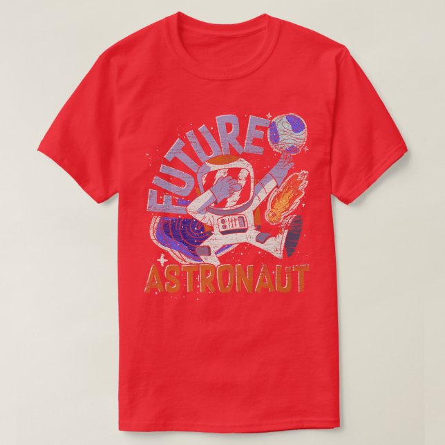 Galay Outer Space Science Dabbing Future Astronaut T-Shirt (Design Front)