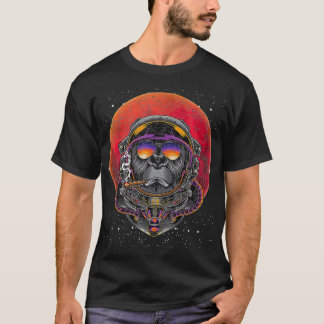 Galay Planet Astronomy Space Cool Animal Monkey As T-Shirt