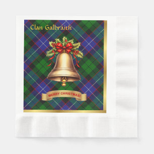 Galbraith Personalized Tartan Christmas Napkins