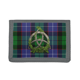 Galbraith Tartan And Celtic Trinity Knot Trifold Wallet