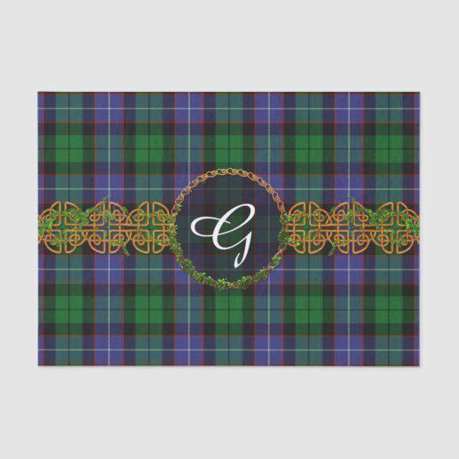 Galbraith Tartan And Monogram Tissue Paper (Front)
