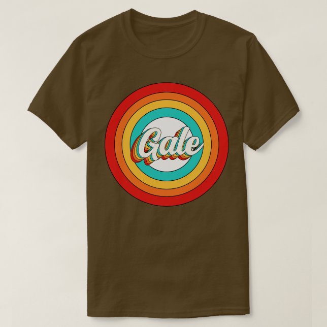 Gale Name Shirt Vintage Gale Circle (Design Front)