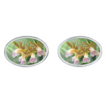 Galeandra baueri Orchid Cufflinks