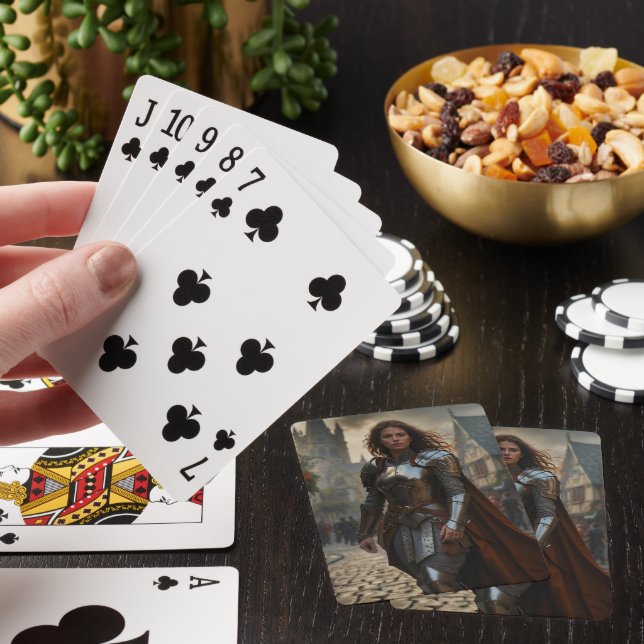 Galeena, Defender of the People Poker Cards (In Situ)